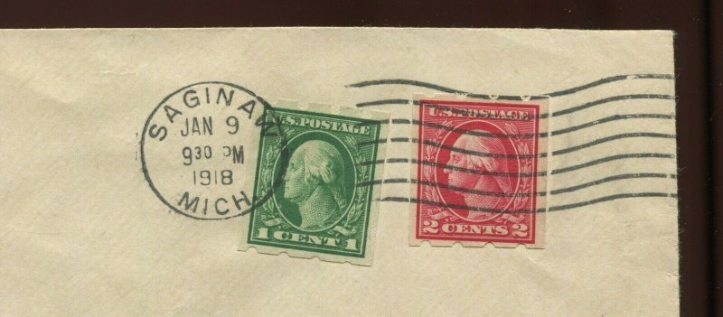 408-409 Brinkerhoff Type 1 Vending Used Stamps on UNIQUE Cover HV15