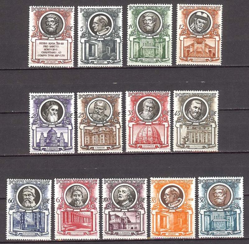 1953 - VATICAN - Scott #158-168,E13-E14 - MNH VF **