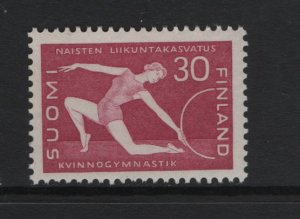 Finland    #365  MNH   1959  woman gymnast