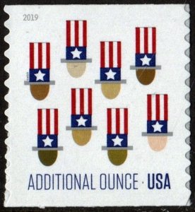 SC#5341 (15¢) Uncle Sam's Hat Coil Single (2019) SA