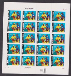 3368 Kwanzaa MNH sheet of 20 at face value