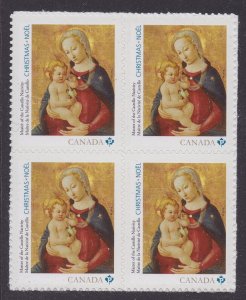 Canada 2955 Christmas Castello Nativity P block 4 MNH 2016