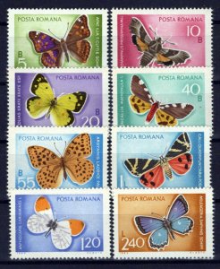 Romania 2103-2110 MNH Butterflies Moths Insects Nature ZAYIX 0624S0367