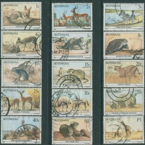 Botswana 1987 SG619-635 Animals (15) FU