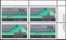 CANADA   # 762a MNH UPPER RIGHT PLATE BLOCK  (2)