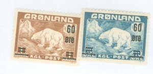 Greenland #39-40 Mint (NH)