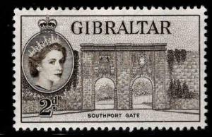 GIBRALTAR  Scott 135 MH* from 1953 QE2 stamp set