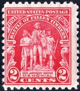 SC#680 2¢ Battle of Fallen Timbers Single (1929) MNH