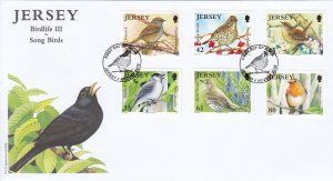 Jersey 2009  Song Birds Set of 6 on official FDC