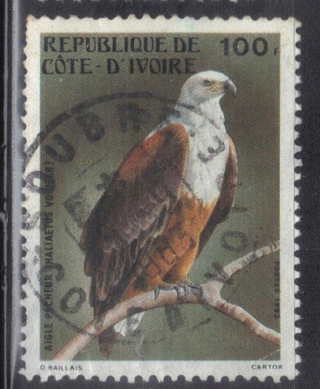 IVORY COAST  SC #680   1983  100f  BIRD  SEE SCAN