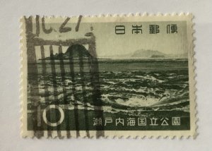 Japan 1963 Scott 796 used - 10y,  Inland sea National Park, Whirlpool at Naruto