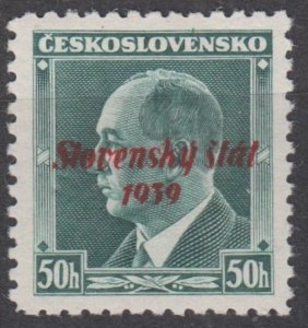 Slovakia Scott #8 1939 MH