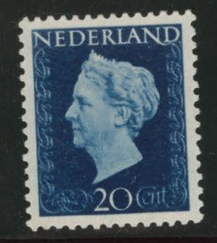 Netherlands Scott 292 MH* 20c Queen Wilhemina 1947-48 