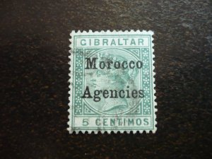 Stamps - British Offices in Morocco - Scott# 1 - Used Part Set of 1 Stamp