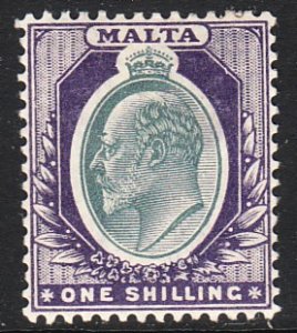 1903 - 1904 Malta KEVII 1/ issue Wmk 2 MLMH Sc# 27 CV $32.50