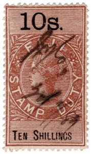 (I.B) Fiji Revenue : Stamp Duty 10/-