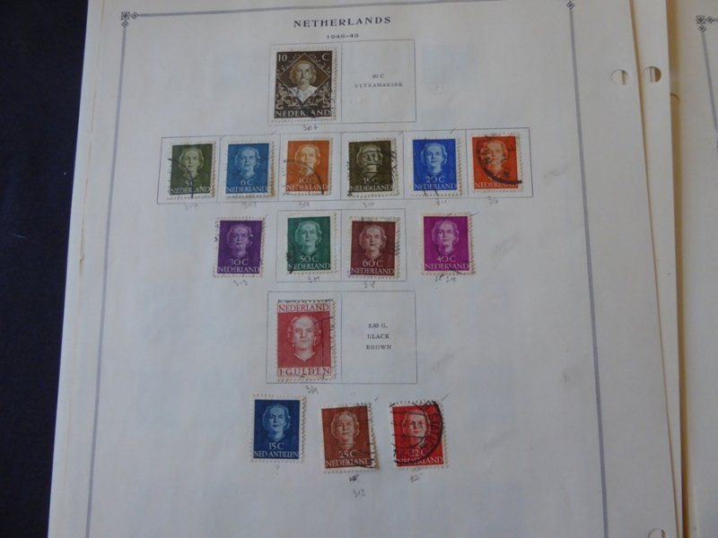 Netherlands 1872-1965 Stamp Collection on Scott International Pages