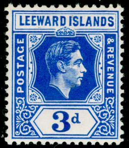 LEEWARD ISLANDS SG108, 3d bright blue, M MINT.