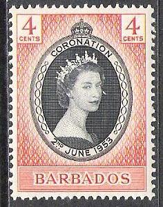 Barbados #234 Coronation Issue MHR