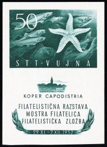Yugoslavia Zone B Stamps # 65A MNH XF Souvenir Sheet Scott Value $55.00
