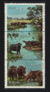 Brazil Storks Flamingo Birds Water Buffaloes 3v SG#2091-2093 MI#2054-2056