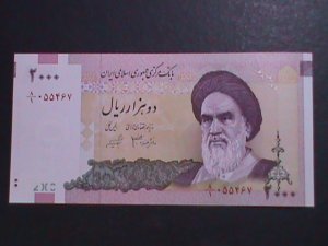 IRAN- BANK OF MARKAZI IRAN-2000 RIALS UN CIRCULATED BANK NOTE XF HARD TO FIND