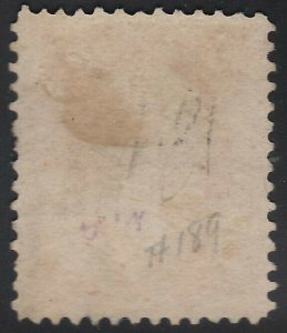 US Scott # 189 15c Webster Used