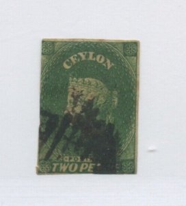 CEYLON #4 USED CAT $65 stamp