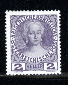 Austria 1908  Scott #111a MNH