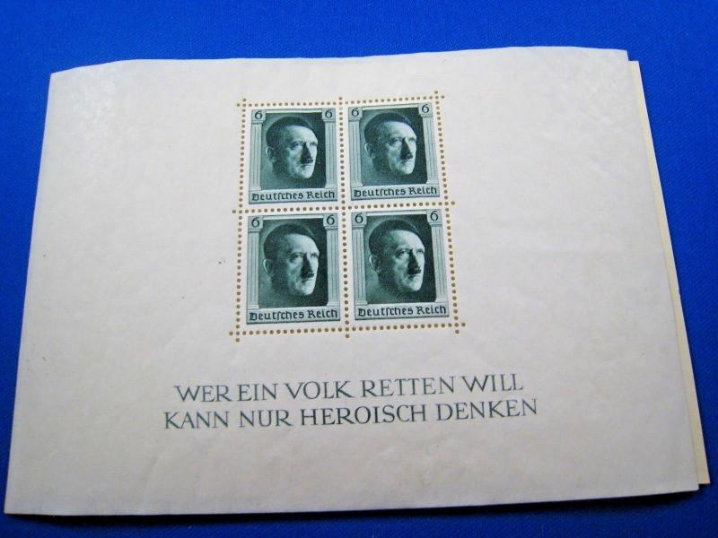 GERMANY  -  SCOTT # B102  -  HITLER S/S  -  MNH