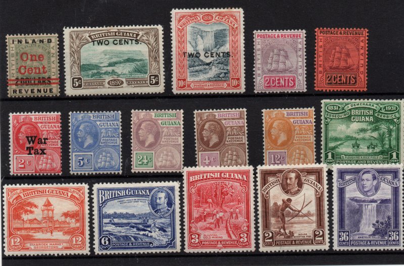 British Guiana QV-KGVI fine mint MH collection WS36694