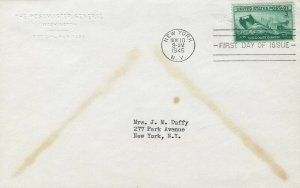 936 U. S. COAST GUARD - Postmaster General embossed cornercard