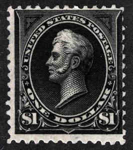 US Sc 261 Black $1.00 MNH Original Gum