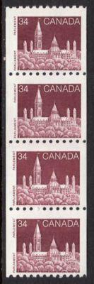 CANADA 952iii NH 34c Parliament narrow spacing $20.00