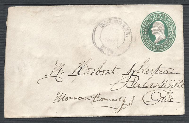 Scott U163, Hat Creek, Wyoming-Territorial-Postal History