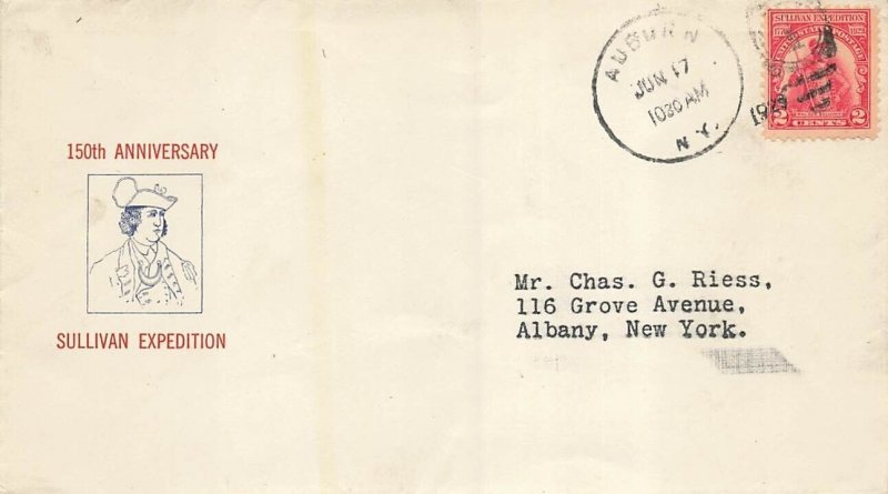 657 2c SULLIVAN EXPEDITION - M. Mauck cachet CV$50