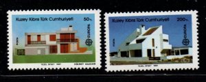 Northern Cyprus Sc 204-205 1987  Europa stamp set mint NH