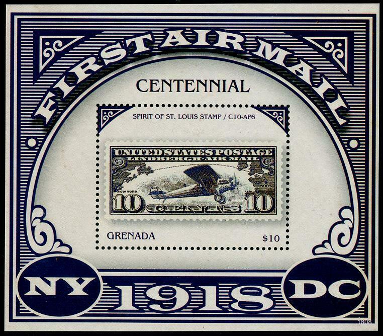 HERRICKSTAMP NEW ISSUES GRENADA Air Mail S/S (S.O.S.)