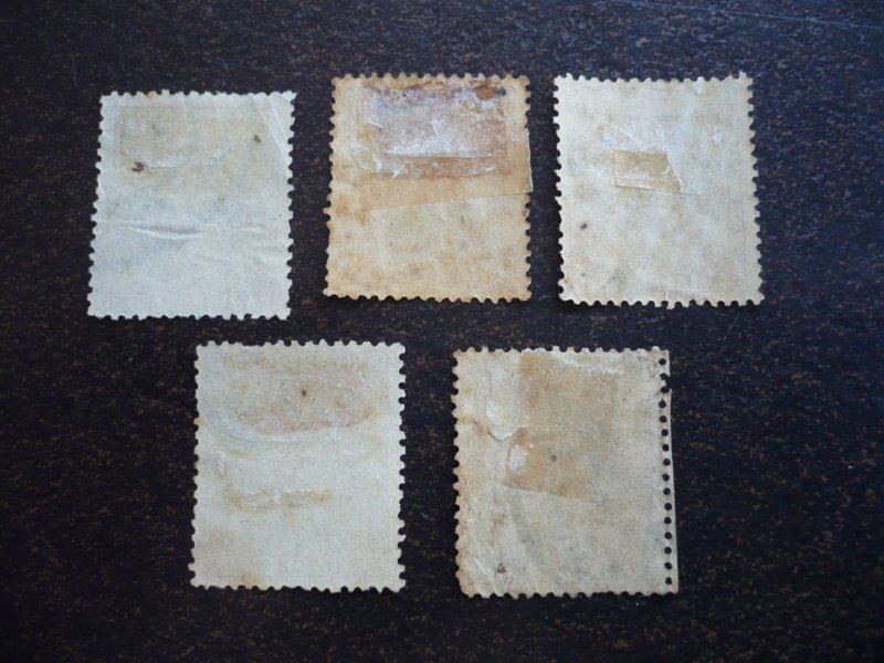Stamps - Cuba - Scott# P1-P4,P6 - Used Partial Set of 5 Newspaper Stamps