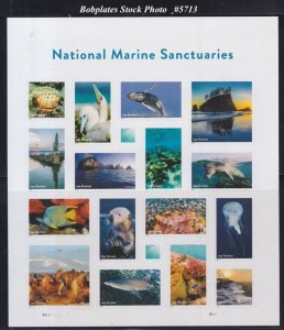 BOBPLATES #5713 National Marine Sanctuaries Sheet of 16 VF MNH