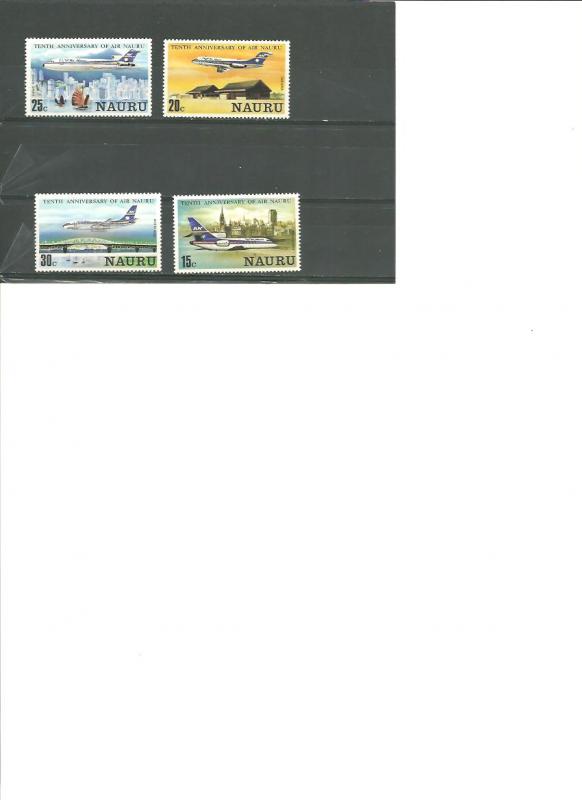 Nauru  1980  MNH      210-13   Airplanes