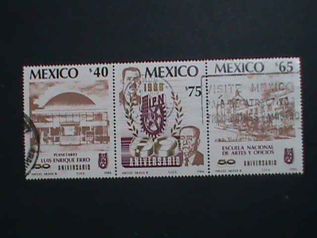 MEXICO STAMP-1986 SC#1431-3 -50  ANNIV: NATIONAL POLYTECHNIC INSTITUTE USE SET