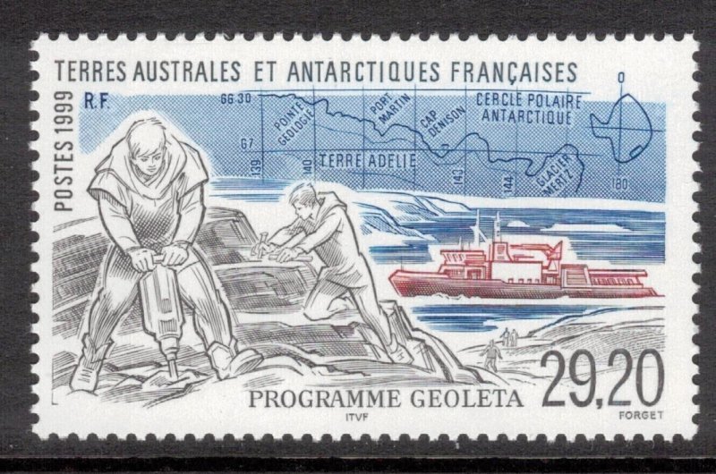 FRENCH ANTARCTIC 1999 Geology Program; Scott 256, Yvert 245; MNH