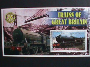 ​SOMALIA STAMP- TRAIN OF GREAT BRITAIN- ANTIQUE CLASSIC TRAIN CTO -MNH S/S