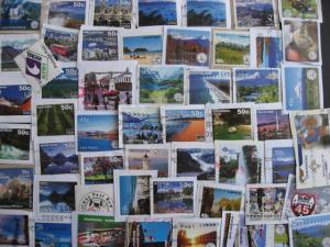 New Zealand over 55 different alternate, private post stamps