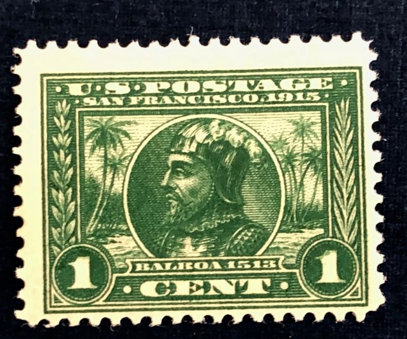 US scott# 397 MNH small gum spot OG 1913 1c Panama-Pacific Exposition