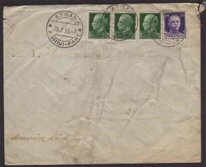 Italy 1933 Ship letter 