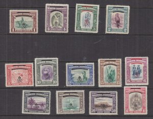 NORTH BORNEO, 1949 G VI R overprint set of 13 to $ 1.00, lhm.