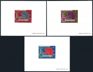 Rwanda C1-C3 deluxe sheets, MNH. Mi A240-A242. African Postal Union APU-1967.