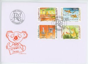 Liechtenstein 1185-8 FDC First Day Cover P.O. fresh koala kangaroo sport olym...